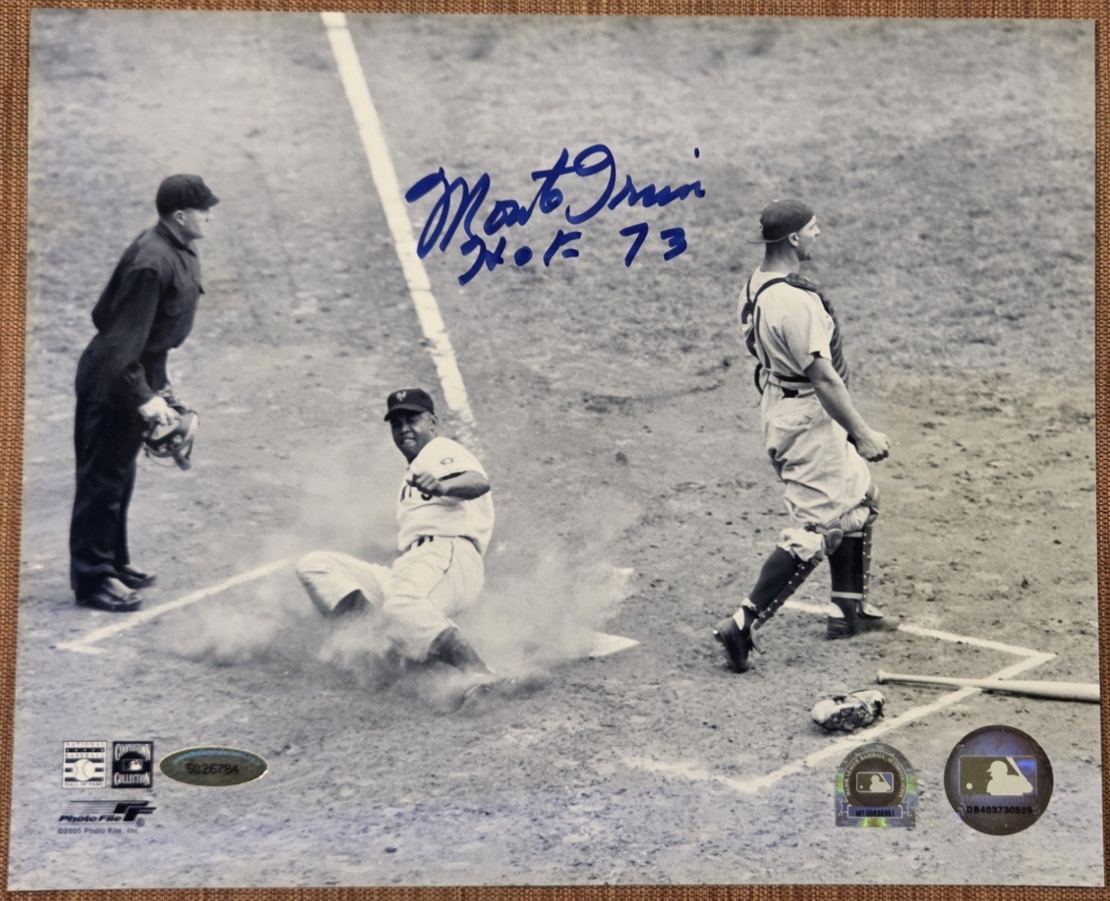 Monte Irvin AUTO 8 x 10 New York Giants Baseball Signed Photo Tristar HOF0