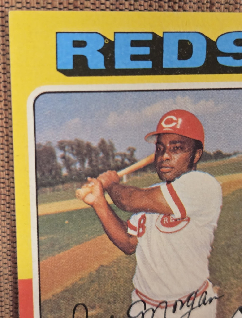 1975 Topps #180 Joe Morgan Cincinnati Reds Vintage Original Baseball Card HOF1