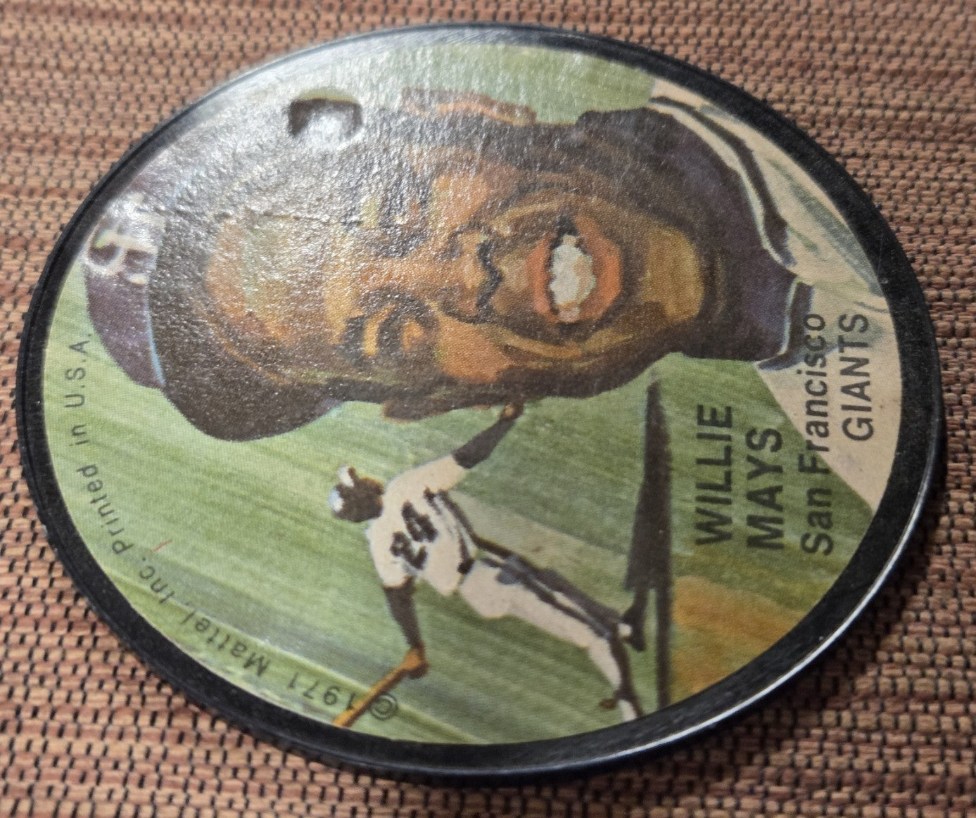 1971 Mattel Instant Replay Mini Records Willie Mays San Francisco Giants Originl2