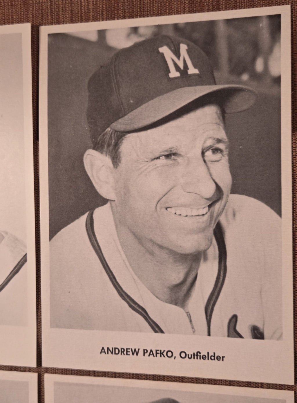 1958 Jay Publishing Braves Schoendienst Pafko Burdette Adcock 5x7 Baseball Photo2