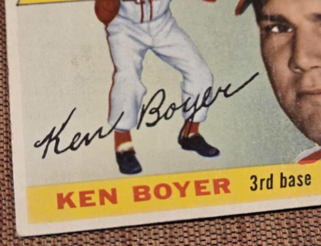 1955 Topps #125 Ken Boyer St. Louis Cardinals Original Rookie Baseball Card RC4