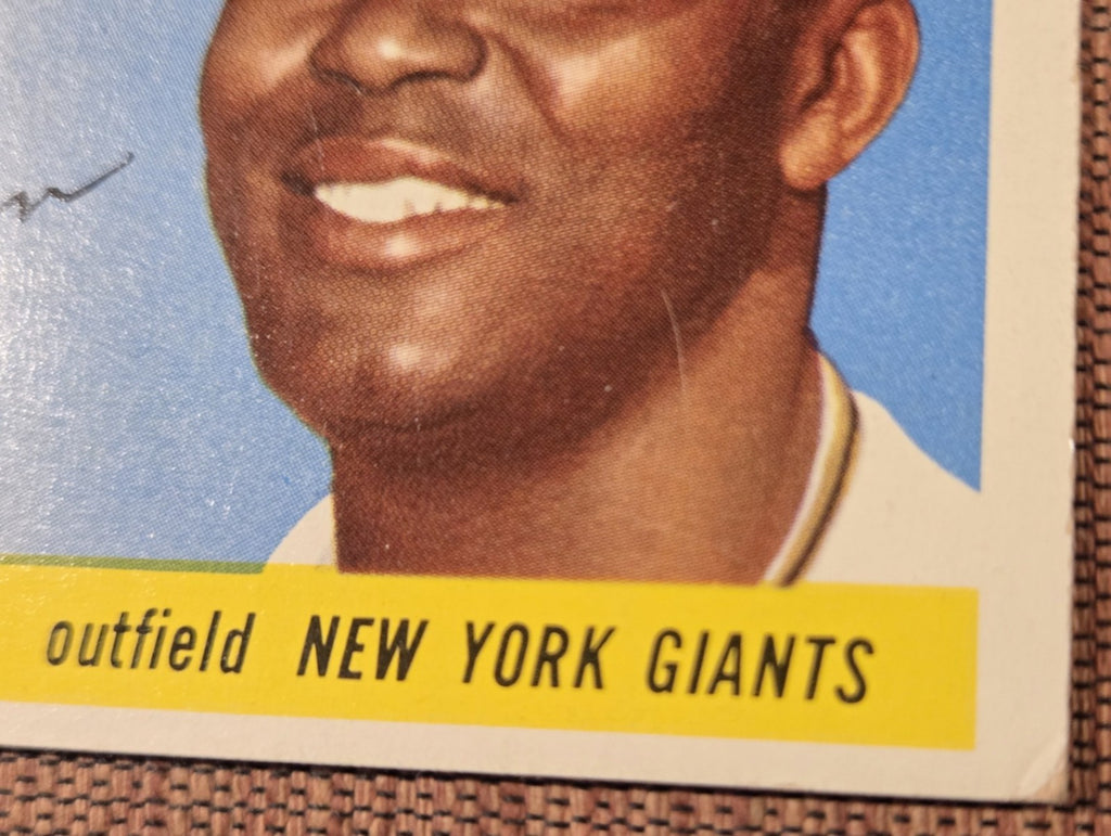 1955 Topps #100 Monte Irvin New York Giants Vintage Original Baseball Card HOF3