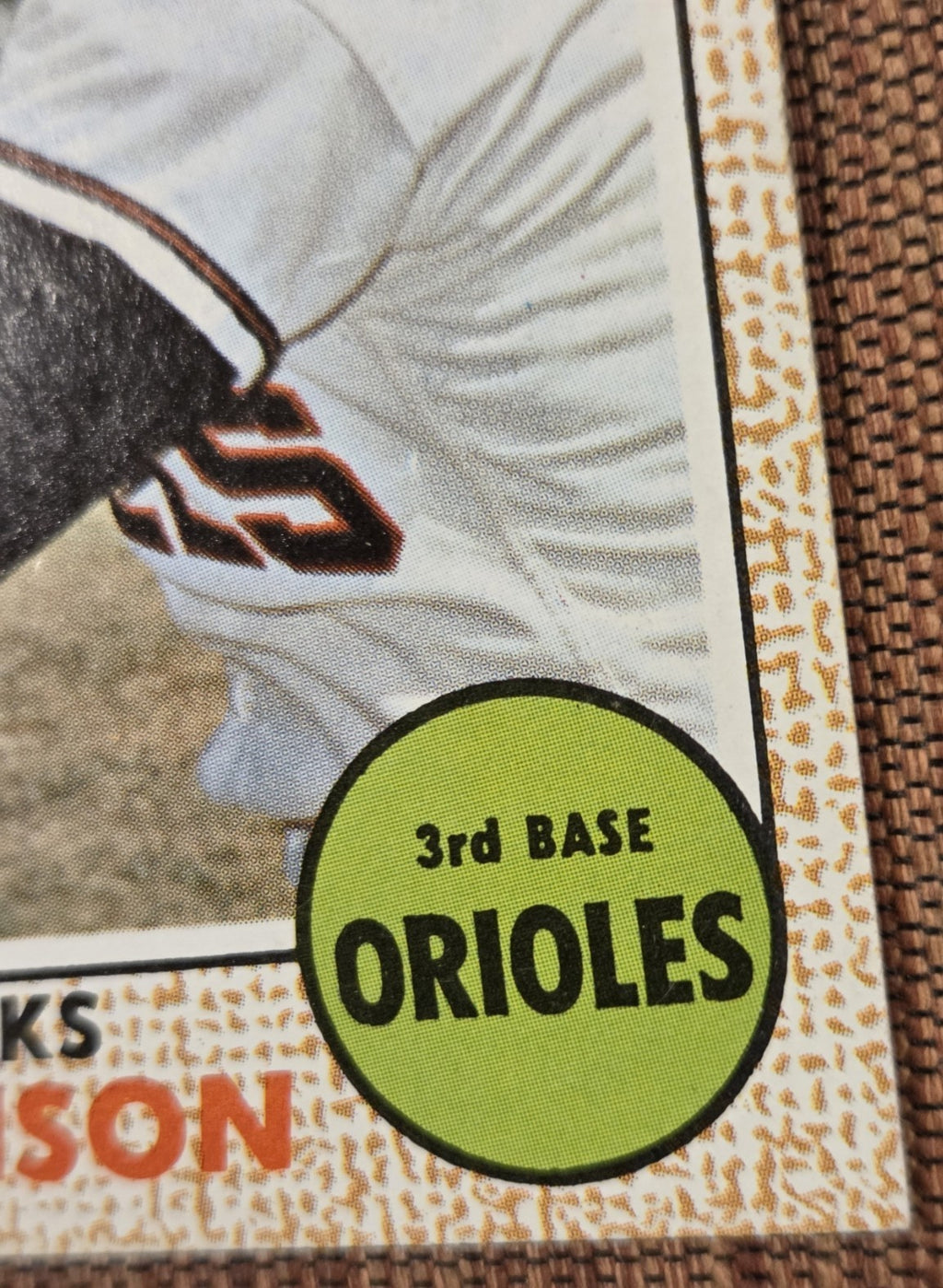 1968 Topps #20 Brooks Robinson Baltimore Orioles Original Baseball Card HOF3