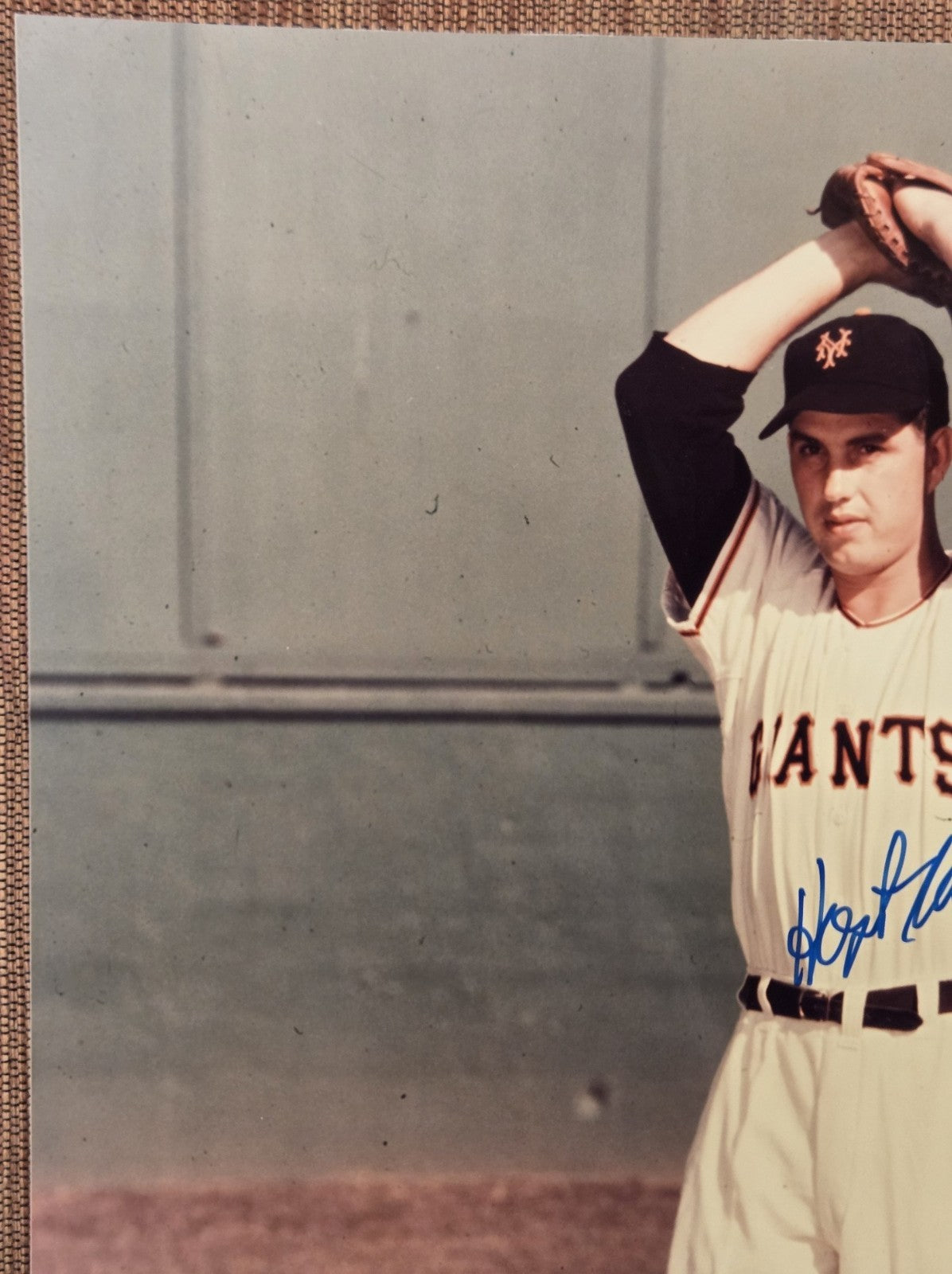 Hoyt Wilhelm AUTO Orioles Giants White Sox Baseball Signed 8 x 10 Photo JSA HOF1