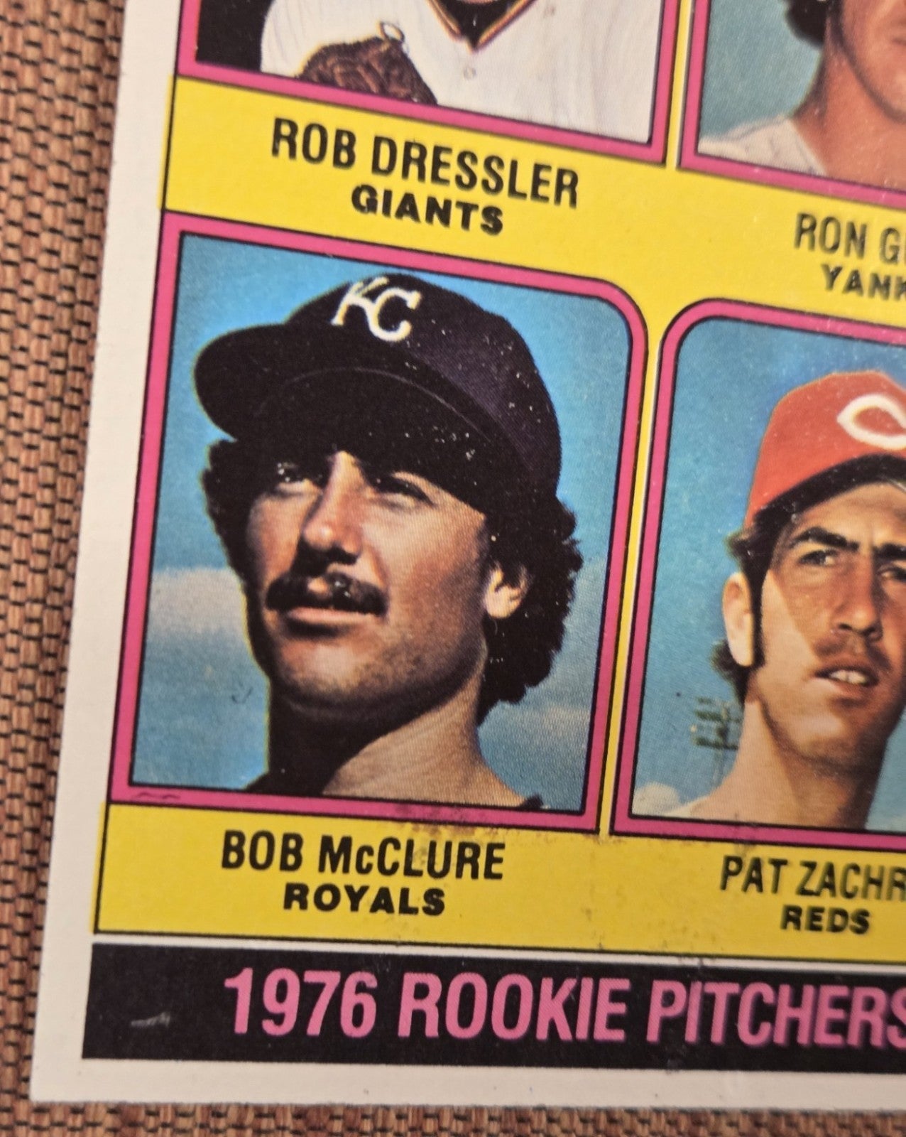1976 Topps #599 Ron Guidry New York Yankees Original Rookie Baseball Card RC4