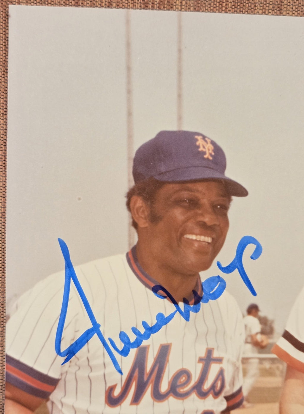 Willie Mays Johnny Mize AUTO 8x10 Mets Giants Baseball Signed Photo JSA HOF1