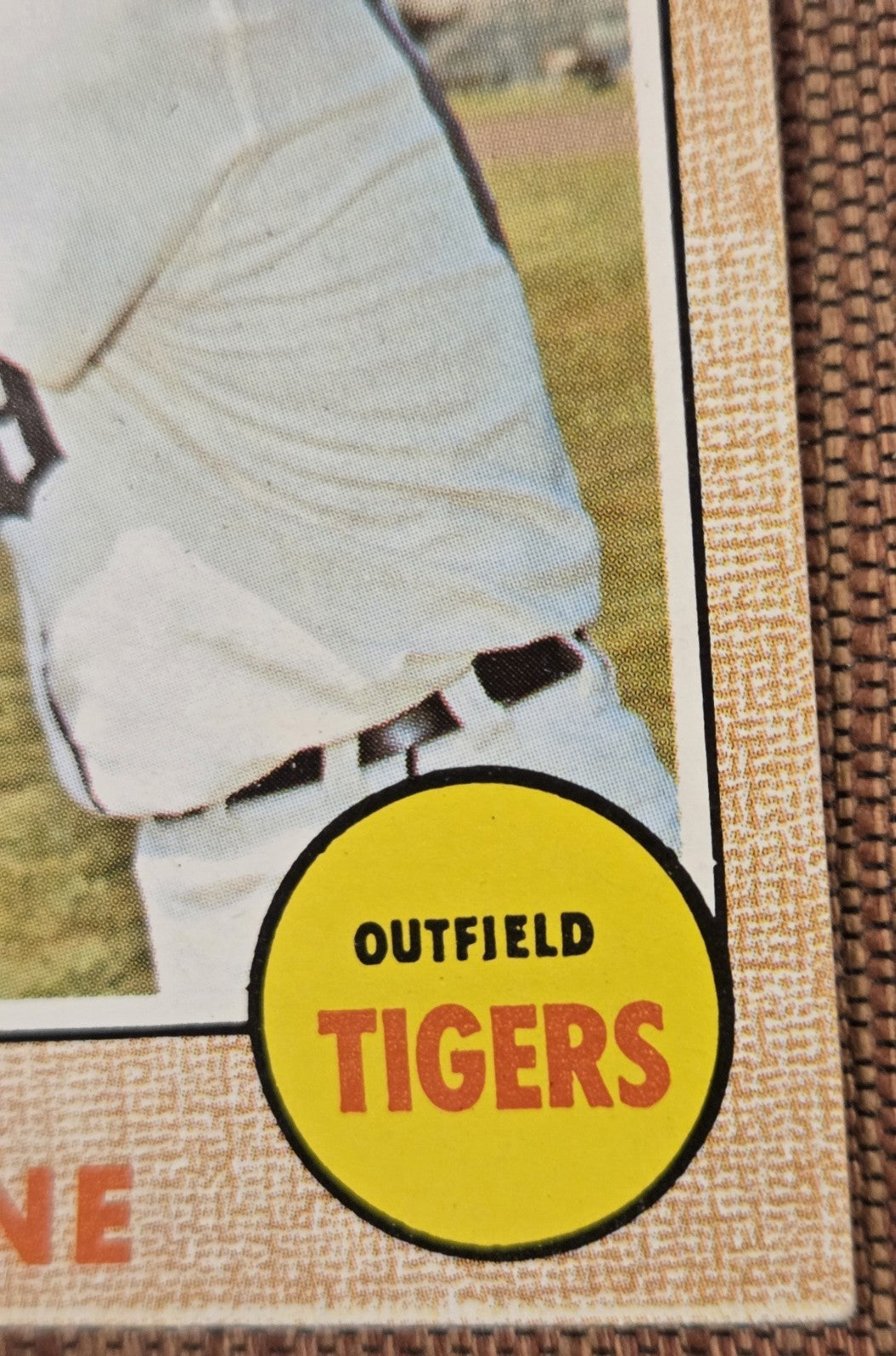1968 Topps #240 Al Kaline Detroit Tigers Authentic Original Baseball Card HOF3