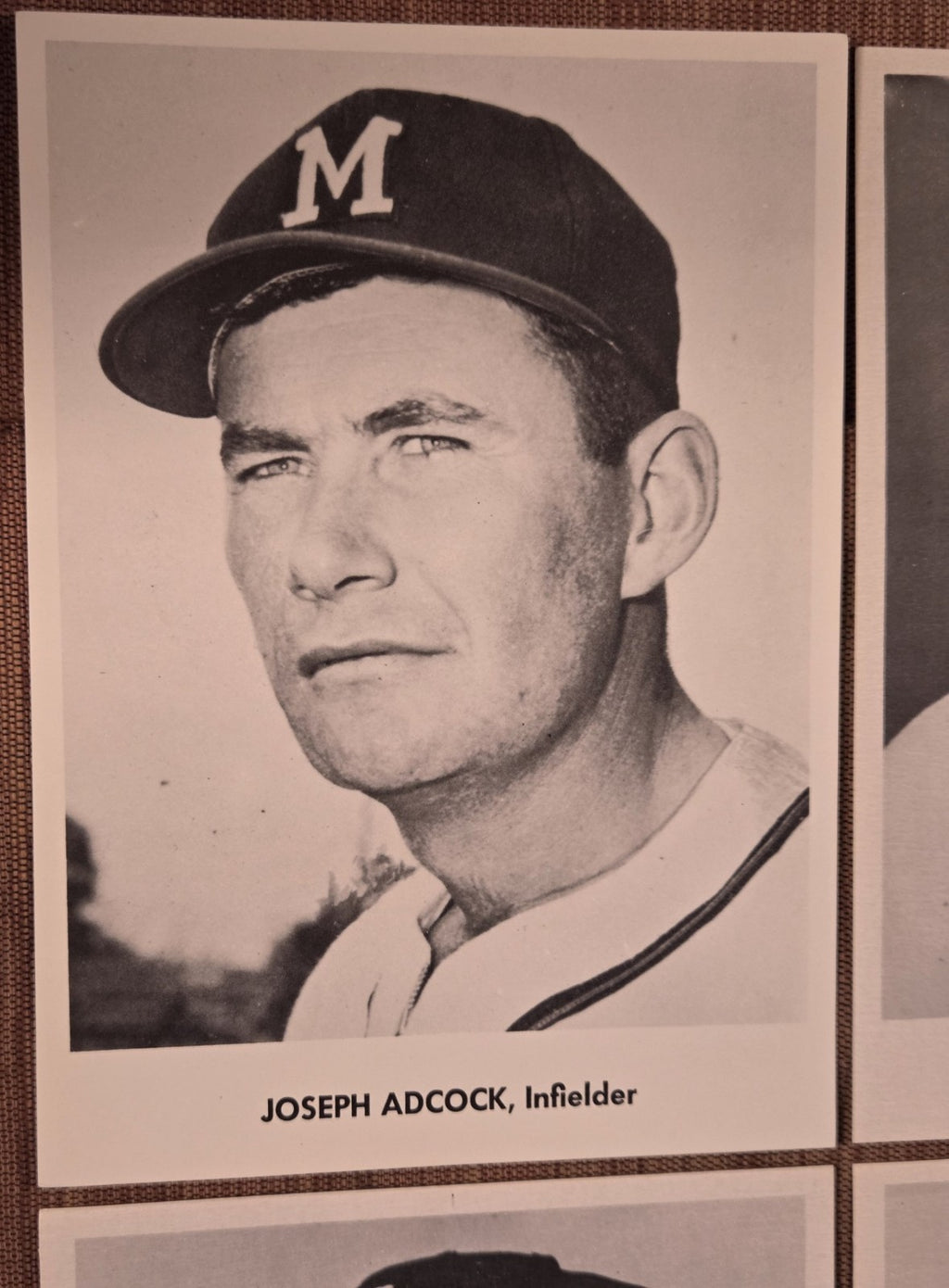 1958 Jay Publishing Braves Schoendienst Pafko Burdette Adcock 5x7 Baseball Photo1