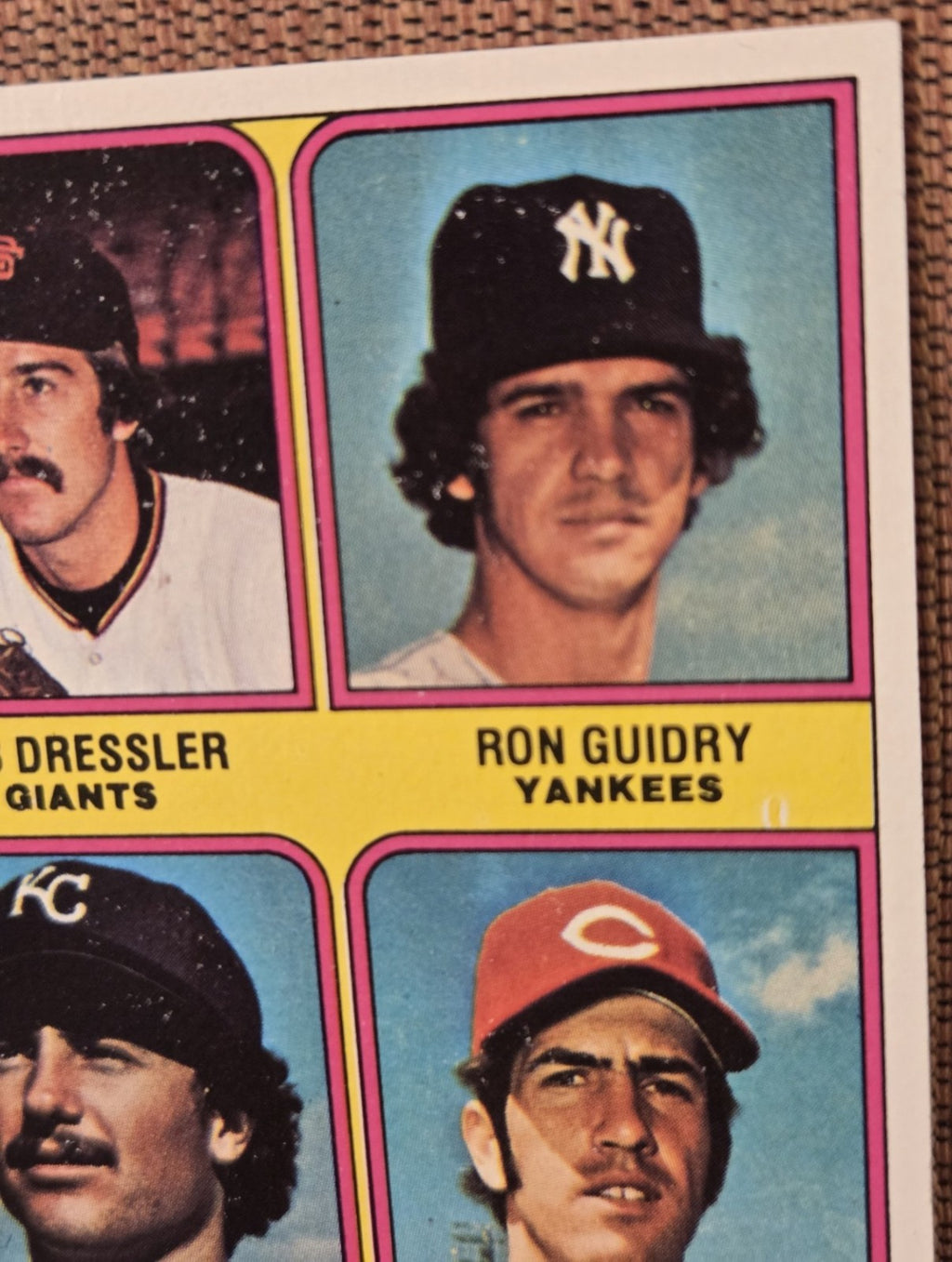 1976 Topps #599 Ron Guidry New York Yankees Original Rookie Baseball Card RC2