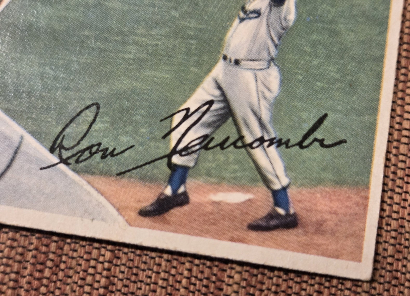 1956 Topps #235 Don Newcombe Brooklyn Dodgers Vintage Original Baseball Card2
