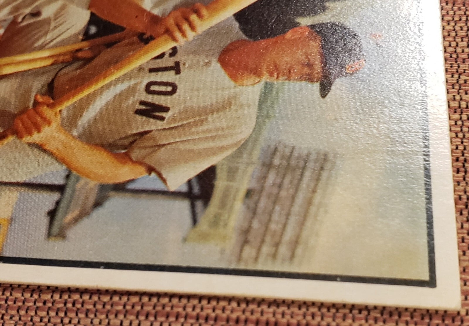 1953 Bowman Color #25 Hoot Evers Boston Red Sox Vintage Original Baseball Card2