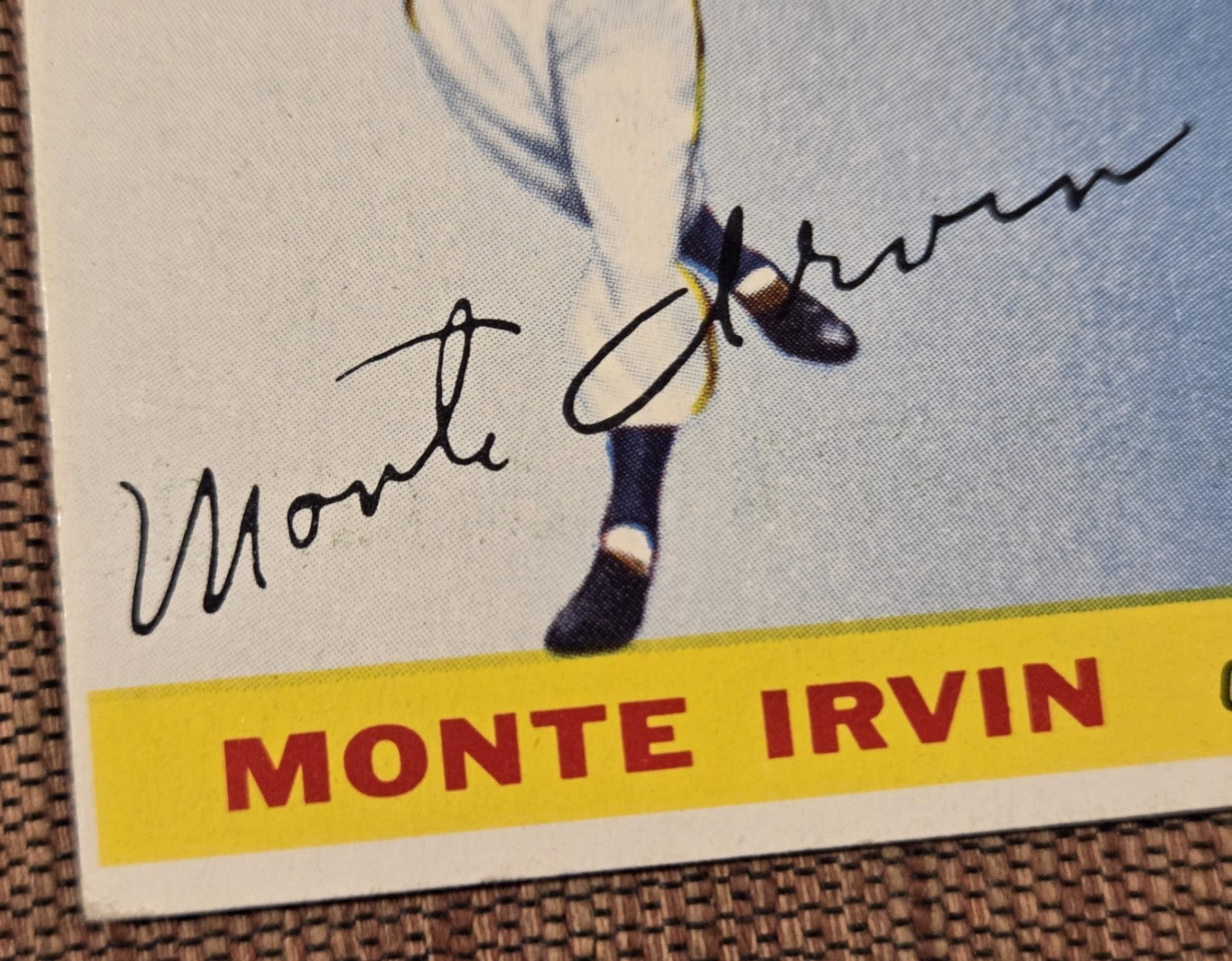 1955 Topps #100 Monte Irvin New York Giants Vintage Original Baseball Card HOF4