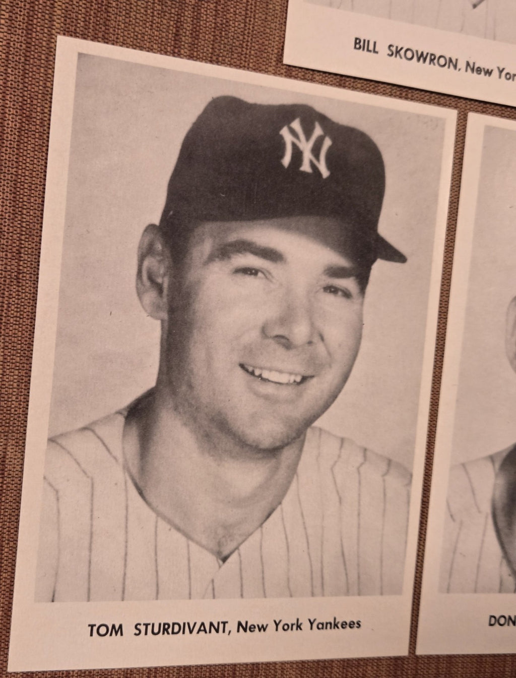 1958 Jay Publishing Yankees Bill Skowron Sturdivant Larsen 5x7 Baseball Photos3