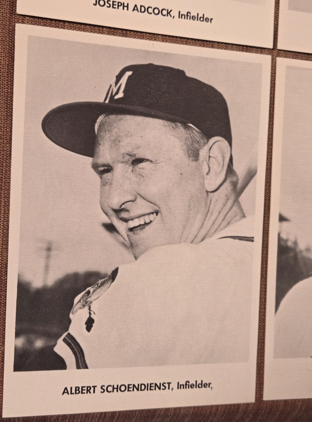 1958 Jay Publishing Braves Schoendienst Pafko Burdette Adcock 5x7 Baseball Photo4