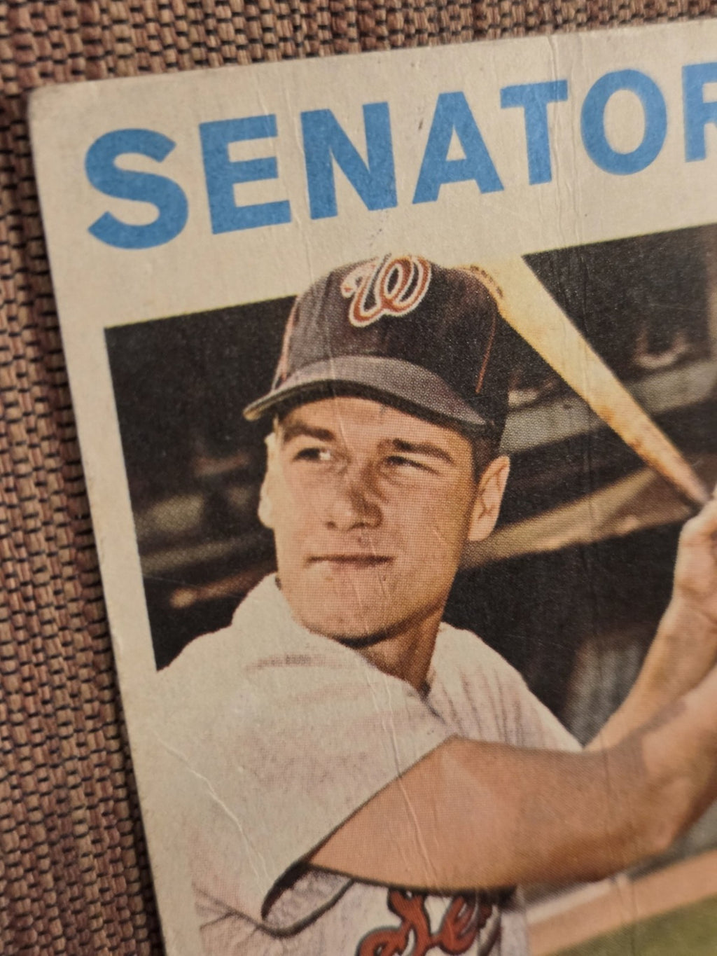 1964 Topps Venezuelan #311 Tom Brown Washington Senators Vintage Baseball Card1