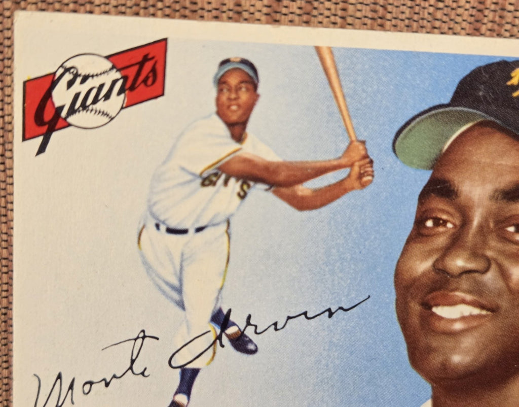 1955 Topps #100 Monte Irvin New York Giants Vintage Original Baseball Card HOF1
