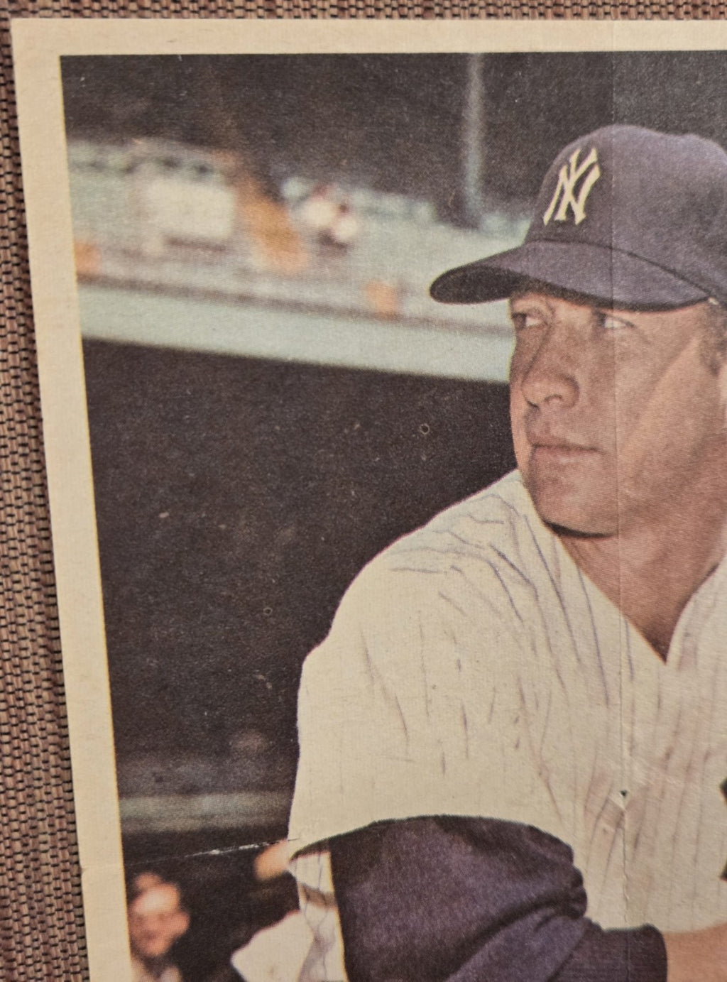 1967 Topps Pin Ups #6 Mickey Mantle New York Yankees Original Baseball Poster1